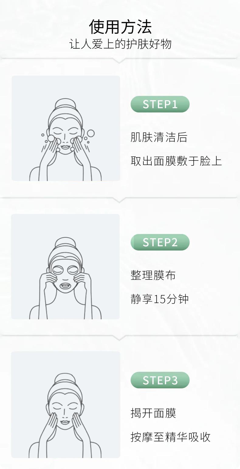 肤格特沁颜面膜使用方法