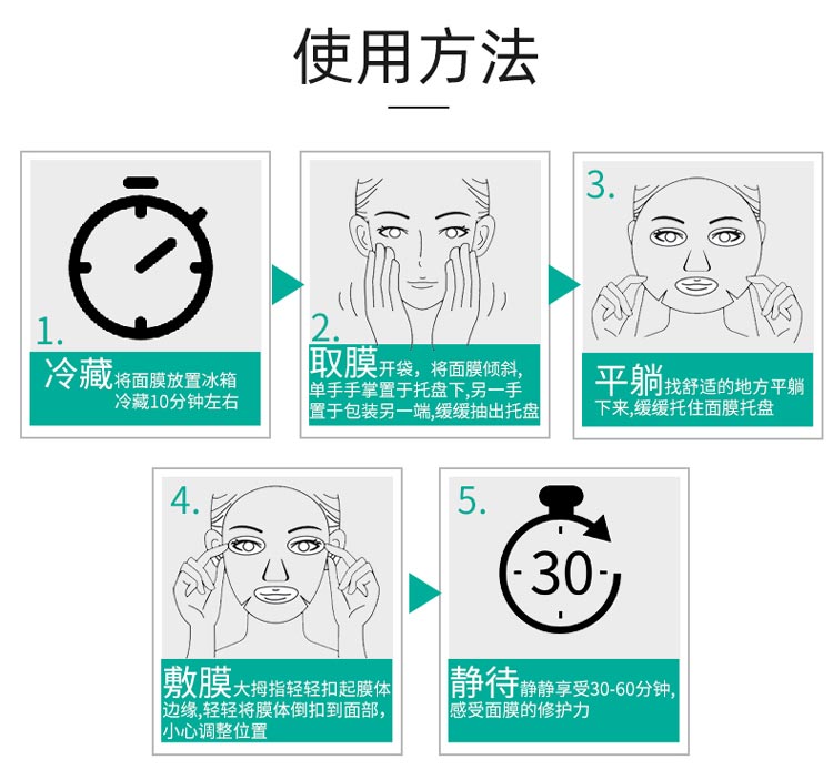 赛因诗婷水晶修护多效面膜使用方法