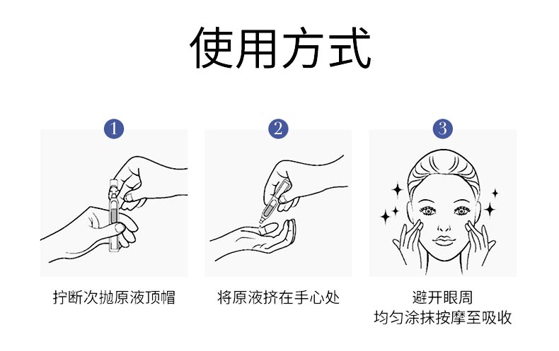 蓝铜肽舒缓亮肤次抛精华液使用方式